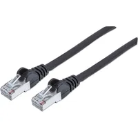 Intellinet Network Solutions Intellinet 740814 RJ45 Patchkabel CAT 6a S/FTP 2.00 m, Schwarz Folienschirm, Geflechtschirm, Geschirmt, Halogenfrei 1St.