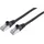 Intellinet Network Solutions Intellinet 740814 RJ45 Patchkabel CAT 6a S/FTP 2.00 m, Schwarz Folienschirm, Geflechtschirm, Geschirmt, Halogenfrei 1St.