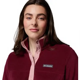 Columbia Benton SpringsTM Ii Snap Fleece Mit Halbem Reißverschluss - Rich Wine / Eraser Pink - 2XL