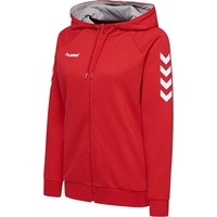 hummel Go Cotton Zip Hoodie Kapuzenpullover, True Red, XL