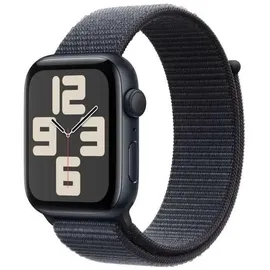 Apple Watch SE 2024 GPS 44 mm Aluminiumgehäuse Mitternacht, Sport Loop Tinte