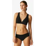 SCHIESSER BH Unique Cotton Soft Bra With Lace Schwarz Baumwolle A 75 Damen