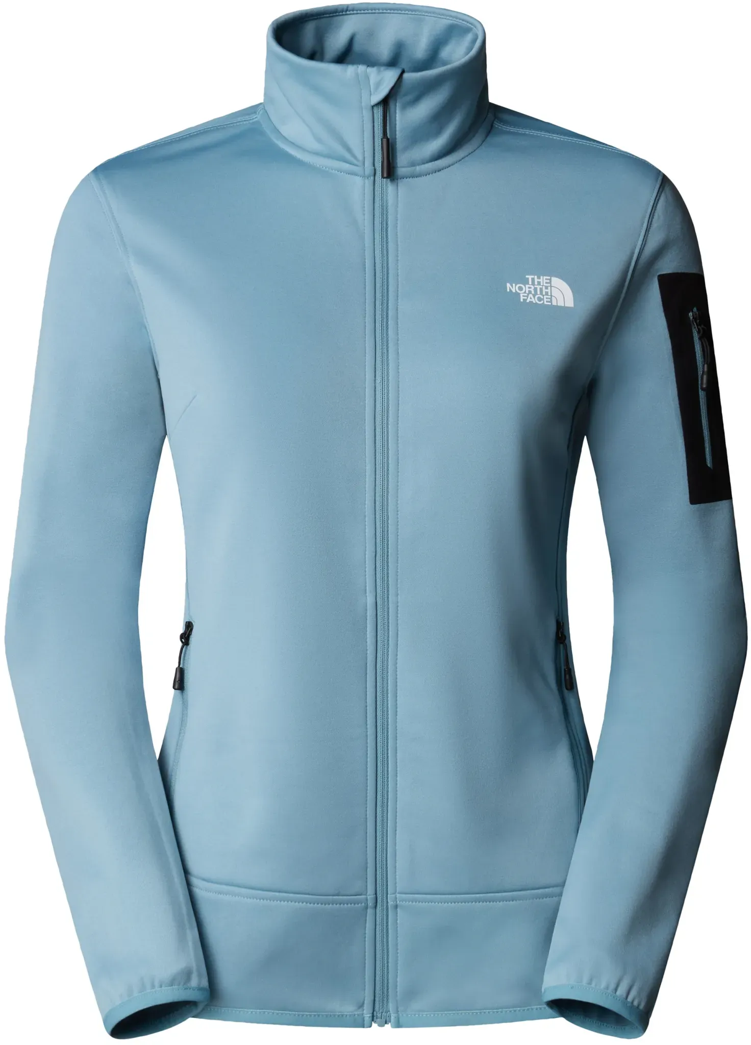 THE NORTH FACE W MISTYESCAPE FLEECE Shallow Blue/TNF Black, Shallow Blue/TNF Black, L
