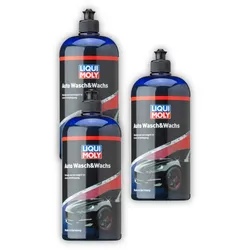 3x 1L LIQUI MOLY 1542 Pflegemittel Auto Wasch&Wachs Lackpolitur 1 Liter Lack