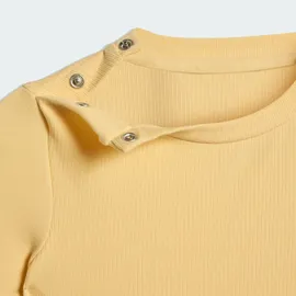 adidas KURZÄRMLIGER GERIPPTER ONESIE, REGULAR - Orange Tint - 86