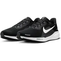 Nike Laufschuh NIKE "AIR ZOOM PEGASUS 41 WIDE", Herren, Gr. 45,5, schwarz, weiß, anthrazit, Textil, Schuhe Laufschuh