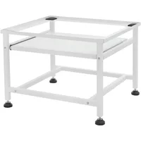 ML-Design Waschmaschinen-Untergestell ausziehbarer Ablage Weiß 62,5x53,5x45 cm,
