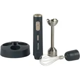 Petra Handmixer Akku 2in1, Handrührgerät & Rührgerät Kabellos, Elektrischer Schneebesen mit Mixstab, 10,8V Akku & 2 Geschwindigkeiten, LED Display & Aufbewahrungsbasis
