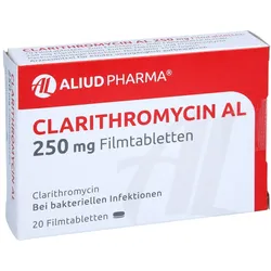 Clarithromycin AL 250 mg Filmtabletten 20 St