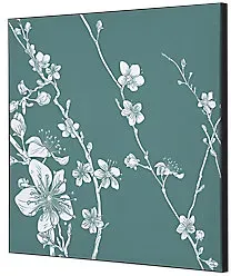 SHOWDOWN Textile Wanddekoration Japanische Kirschblüte Mehrfarbig Aluminium