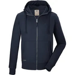 Sweatjacke "GS 8 MN SWT JCKT GOTS", Herren, Gr. 3XL, blau (navy), Oberstoff 1: 100% Baumwolle (aus biologischem Anbau)/ Oberstoff 2: 95% Baumwolle (aus biologischem Anbau), 5% Elasthan, G.I.G.A. DX BY KILLTEC, sportlich, Sweatjacken, GOTS-zertifizierte Bio-Baumwolle, Carbon-Finish, lässiger Look