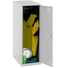 simonlocker montadas Metallschrank 1 Tür Metall 915x400x500 mm grau abschließbar