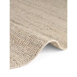 HANSE HOME Jute Teppich Rund – Natur Wohnzimmerteppich aus 100% Jute - Handgewebt & Natürlich – Boho Naturfaser Juteteppich für Wohnzimmer, Schlafzimmer, Esszimmer – Naturweiß Ivory, Ø 200cm