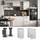 Vicco Apothekerschrank Fame-Line 30 x 60 x 81,5 cm Weiß