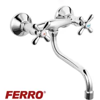 Schwenkbare Zweigriff Küchenarmatur Spültisch Wandarmatur Küchen Wasserhahn