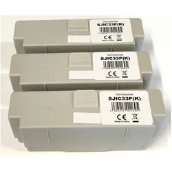 3x Tintenpatronen kompatibel f. Epson Cash-Register-Printer TM-J7700 ersetzt Epson SJIC33P(K) Tintenpatronen