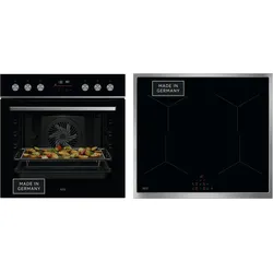 AEG Elektro-Herd-Set "HH24HSPI", A+ (A+++-D), schwarz, Herdsets, Hob2Hood, AirFry-Funktion