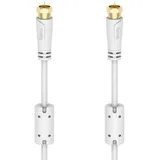 Hama Koaxialkabel für Kabelrouter F-Stecker 3 m Weiß