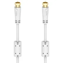 Hama Koaxialkabel für Kabelrouter F-Stecker 3 m Weiß