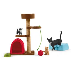 Schleich 42501 - Spielspaß für niedliche Katzen