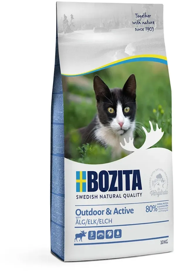 Bozita Outdoor & Active Elk Katzentrockenfutter 10 Kilogramm