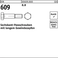 Reyher Sechskantpassschraube DIN 609 langem Gewindezapfen M20x 85 8.8