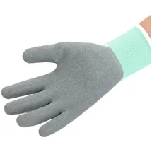 Juzo Anziehhilfe Spezialhandschuhe für Kompressionsstrümpfe mintgrün-grau Größe M/7