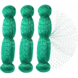 Vogelschutznetz, Set Aus 3 Grünen Netzen À 2 X 10 M Für Den Garten.