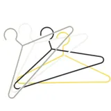 JAN KURTZ Kleiderbügel Henri 4er Set, aus pulverbeschichtetem Metall, modern, weiß