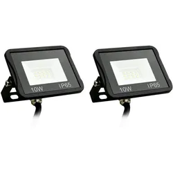 vidaXL LED-Fluter 2 Stk. 10W Kaltweiß