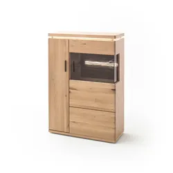 MCA Barcelona Highboard-L Holzwerkstoff/Bianco - Bianco