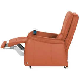 HIMOLLA Fernsehsessel 7568 Leder 77 x 110 x 93 cm Orange elektrisch