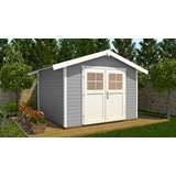 Weka Gartenhaus 122 3 x 2,95 m grau