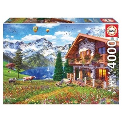 Educa 19568 Puzzle 4000 Pcs. Chalet In The Alps (4000 Teile)