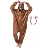 corimori Gürteltier-Kostüm Fasching in Braun | Gr.: 150-160 cm
