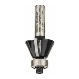 Bosch Professional HM Fase-/Bündigfräser 23.7(D)x12x54mm, 1er-Pack (2608628351)