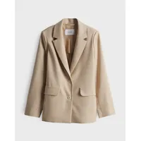Opus Jackenblazer JAOMI Regular mit Leinen Soft Oat, 40