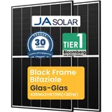 Powerness® JaSolar 870Wp Black Frame Bifaziale Solarmodule JAM54D40 Glas-Glas 435Wx2 PV Panel für Balkonkraftwerk(2 Stück)