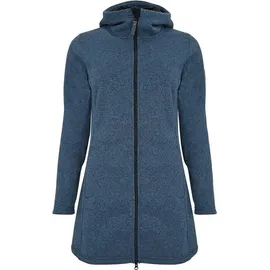 Elkline MORNING DEW Damen Winddichter Strick-Fleecemantel - Blau - 42