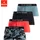 Bruno Banani Boxershorts bunt / grau / rot / schwarz 3XL 4er Pack