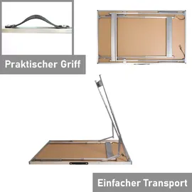 Lemodo Tapeziertisch 100 x 60 cm 30,0 kg weiß 34193