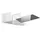 MELICONI 480522 Ba Regal Modulares Regal Wandverteiler Abs Synthetik, Gehärtetes Glas Weiß