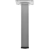 diy element-system gmbh Möbelfüße Tischbeine (quadratische) Möbelbeine 25x400 mm Stahl silber