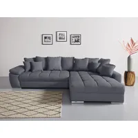 INOSIGN Ecksofa INOSIGN "Gwenni L-Form" Sofas Gr. B/H/T: 323cm x 94cm x 222cm, Struktur weich, grau (stone) auch in Haustierstoff Aqua Clean Supreme erhältlich, incl. 4 Kissen