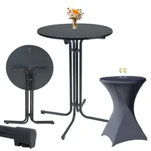 Trutzholm Stehtisch klappbar Ø 80 cm Anthrazit