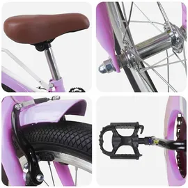 vidaXL Kinderfahrrad 18 Zoll Farbe Lila