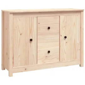 vidaXL Sideboard 100x35x74 cm Massivholz Kiefer