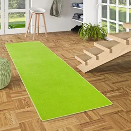 Snapstyle Trend Velours Läufer Teppich Joy Grasgrün 100x100cm