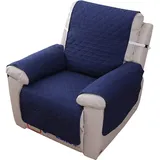 1-sitzer-sesselbezug, Wasserdichter Schonbezug Für Liegesofas Im Schlafzimmer (marineblau 55×200)