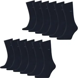 Business Socken 6 Paar weich Herren - Classic Socks navyblau 47/49